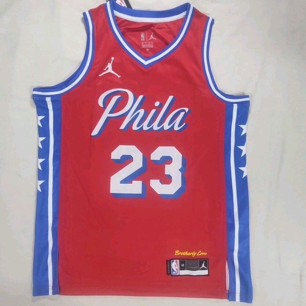 LeBron James #23 76ers Stitched Jersey Men's Size Large 48